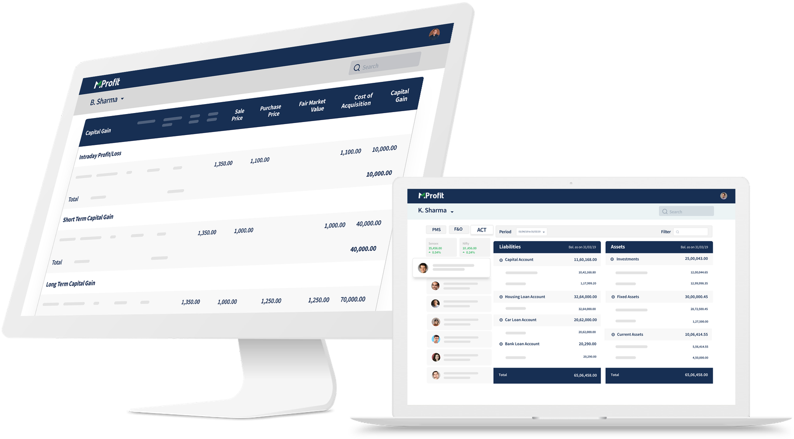 Capital Gains simplified with MProfit