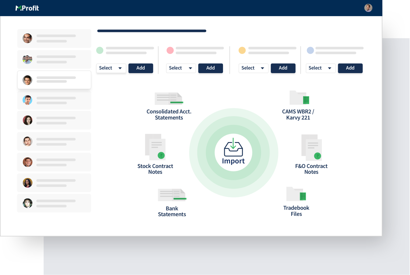 Import your data to MProfit from 700+ brokers, banks & other institutions