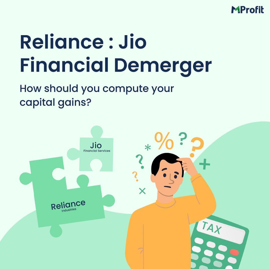 How to compute Capital Gains on Jio Financial Services shares after the demerger?